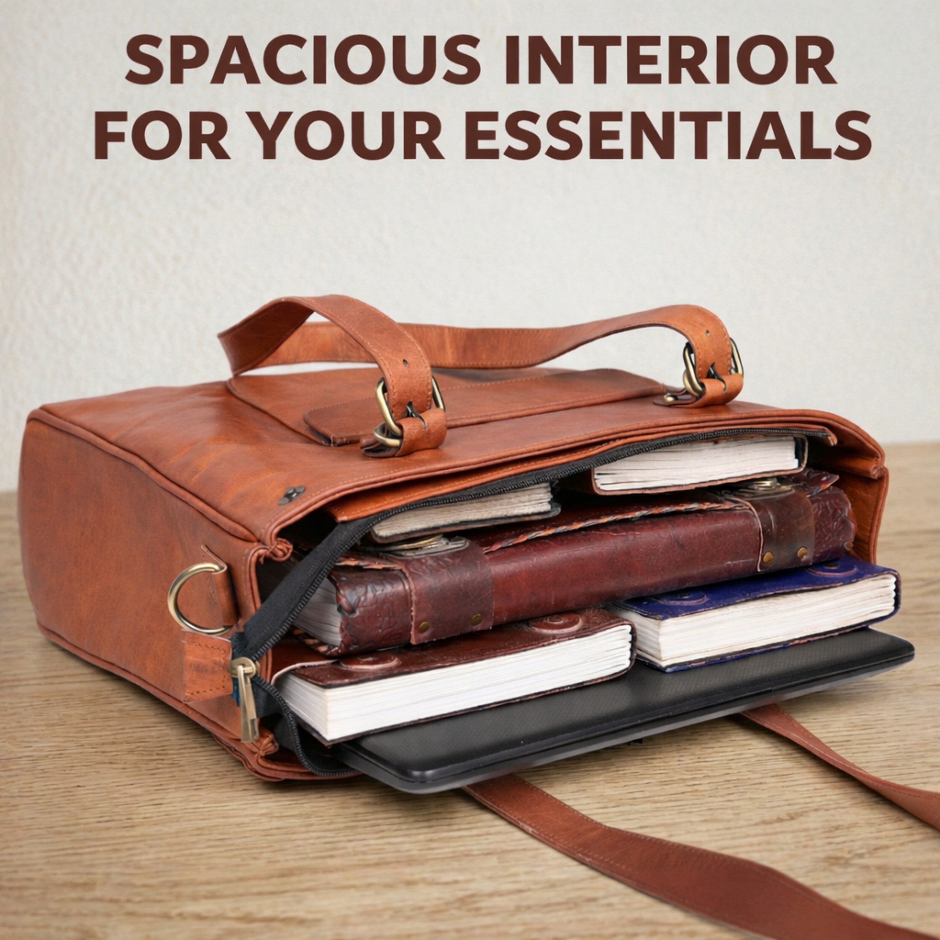 Genuine Leather Laptop Bag for Women