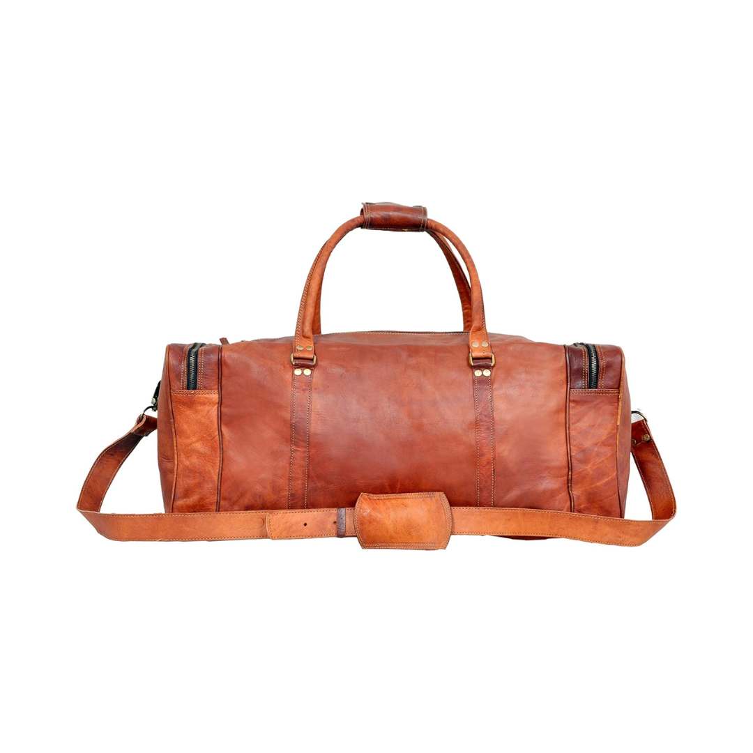 Genuine Leather 24-inch Travel Duffle Bag