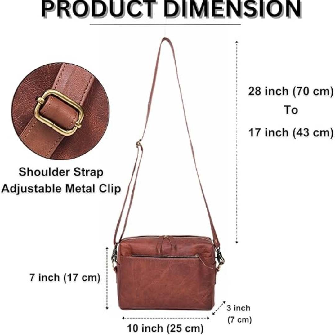 Crossbody Purse 3 Zipper