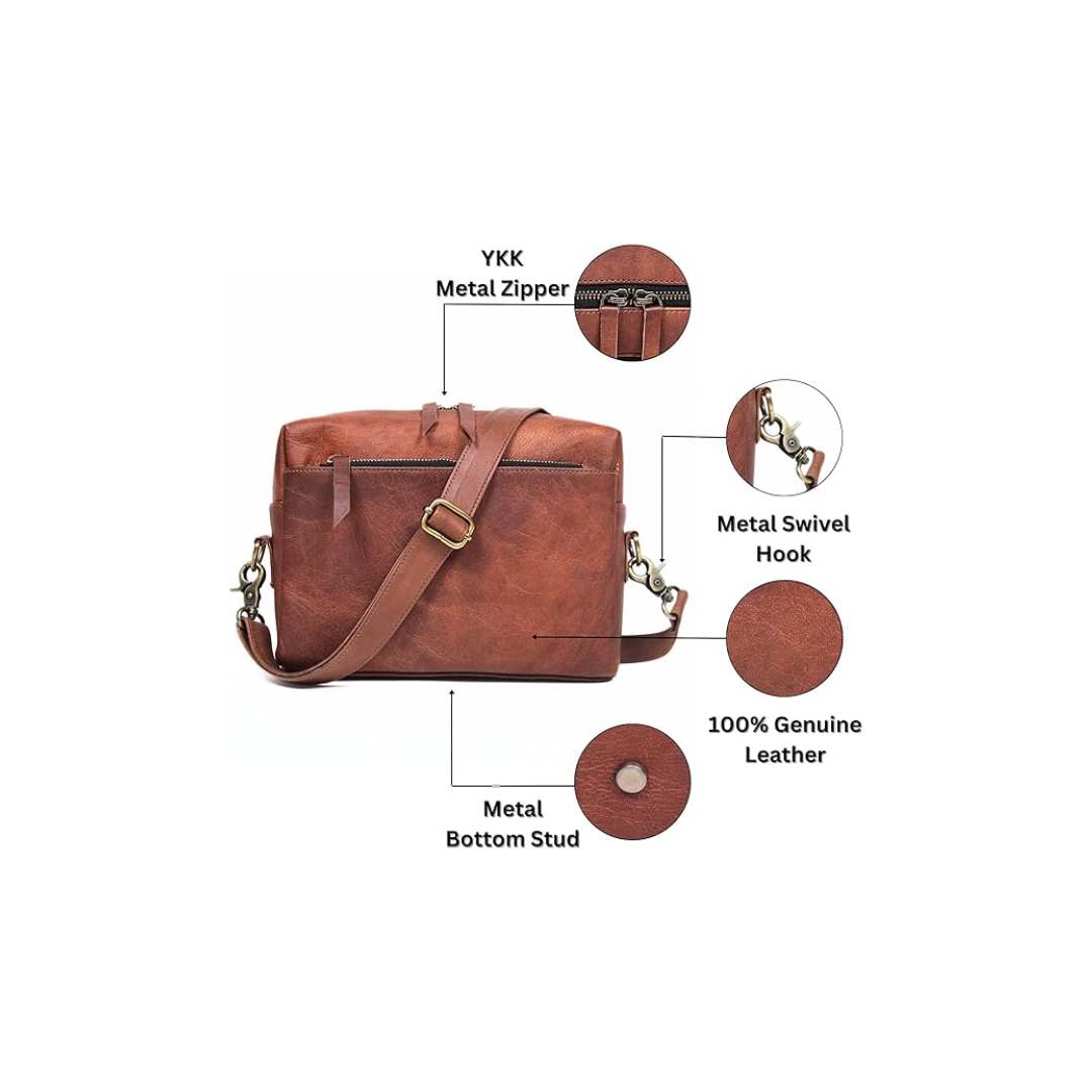 Crossbody Purse 3 Zipper