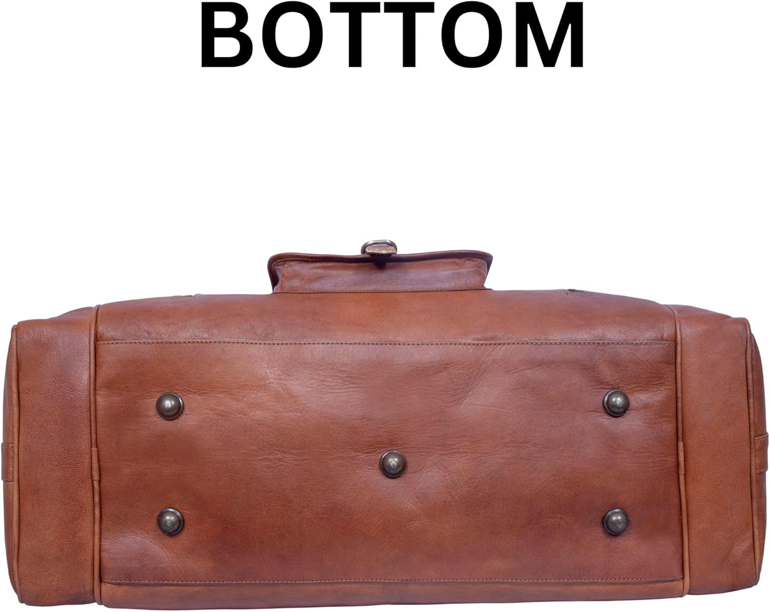 Genuine Leather 24-inch Weekender Duffle Bag