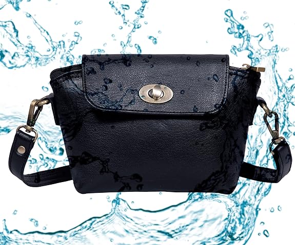 Small Black Leather Crossbody Purse