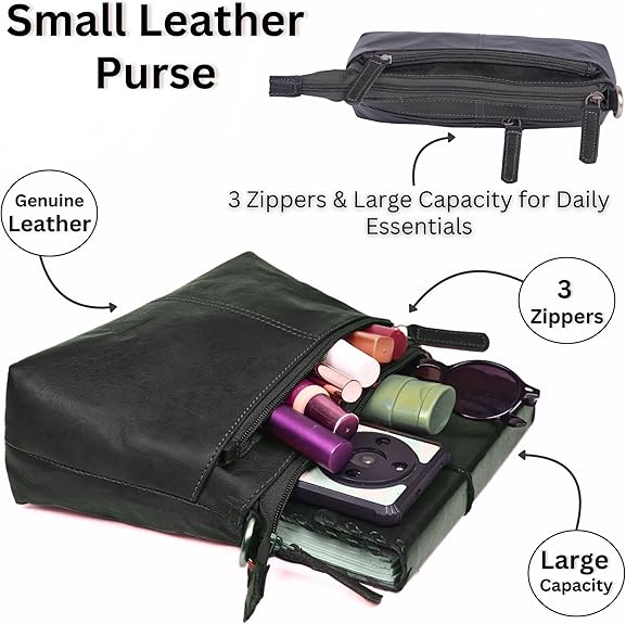 Zinria Small Black Purse