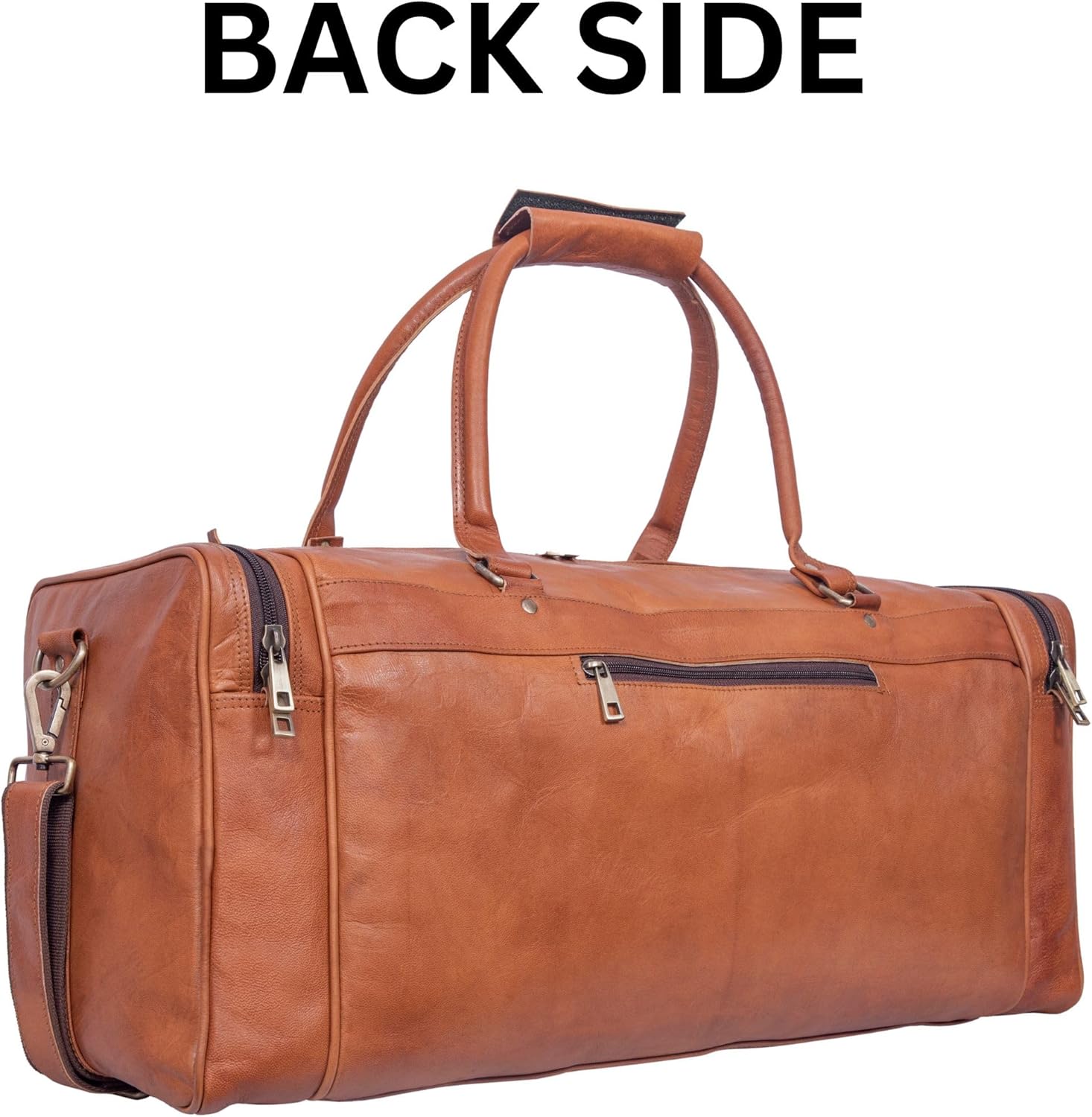 Genuine Leather 24-inch Weekender Duffle Bag