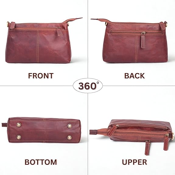 Zinria Small Brown Purse