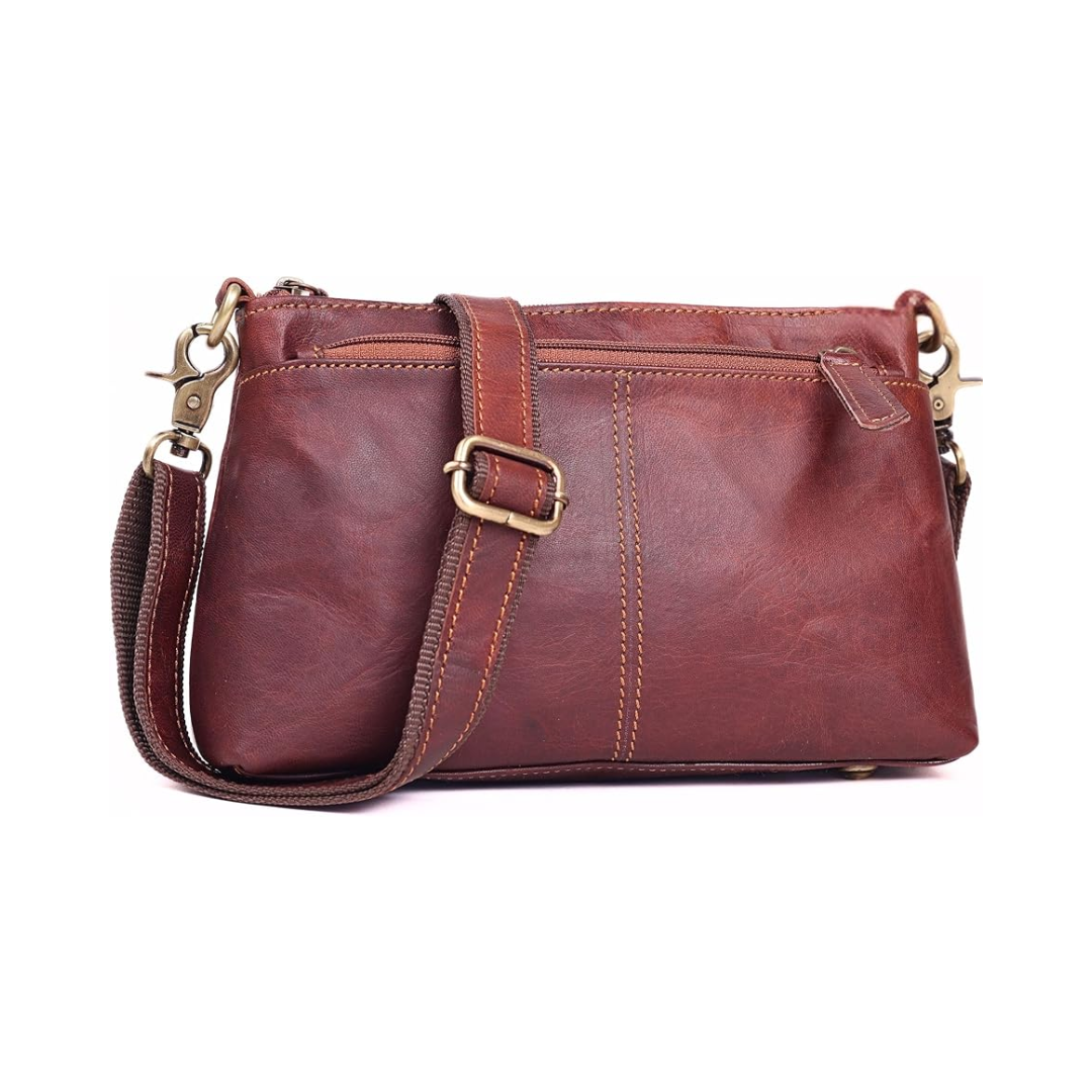 Zinria Small Brown Purse