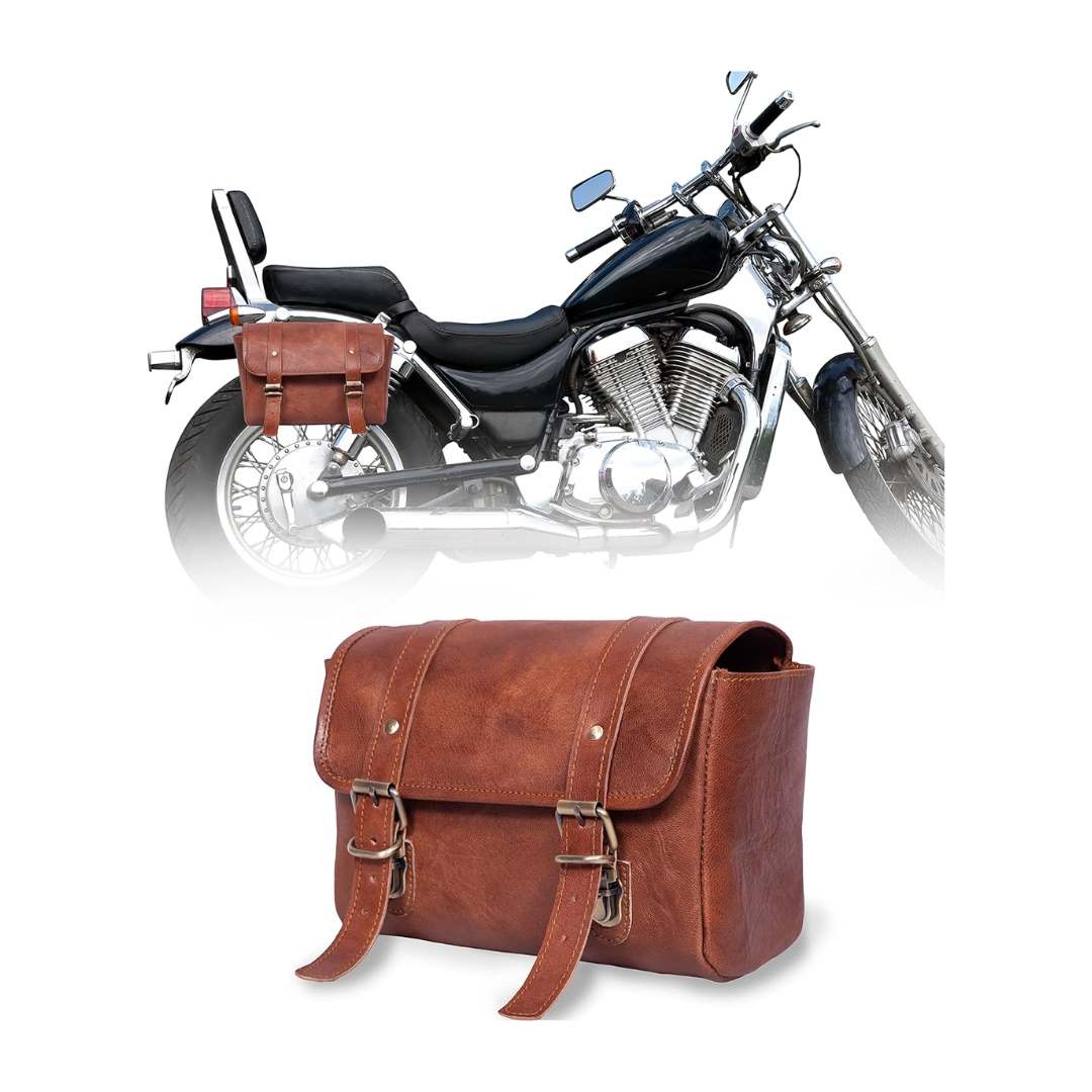 Leather Motorcycle Handlebar Bag