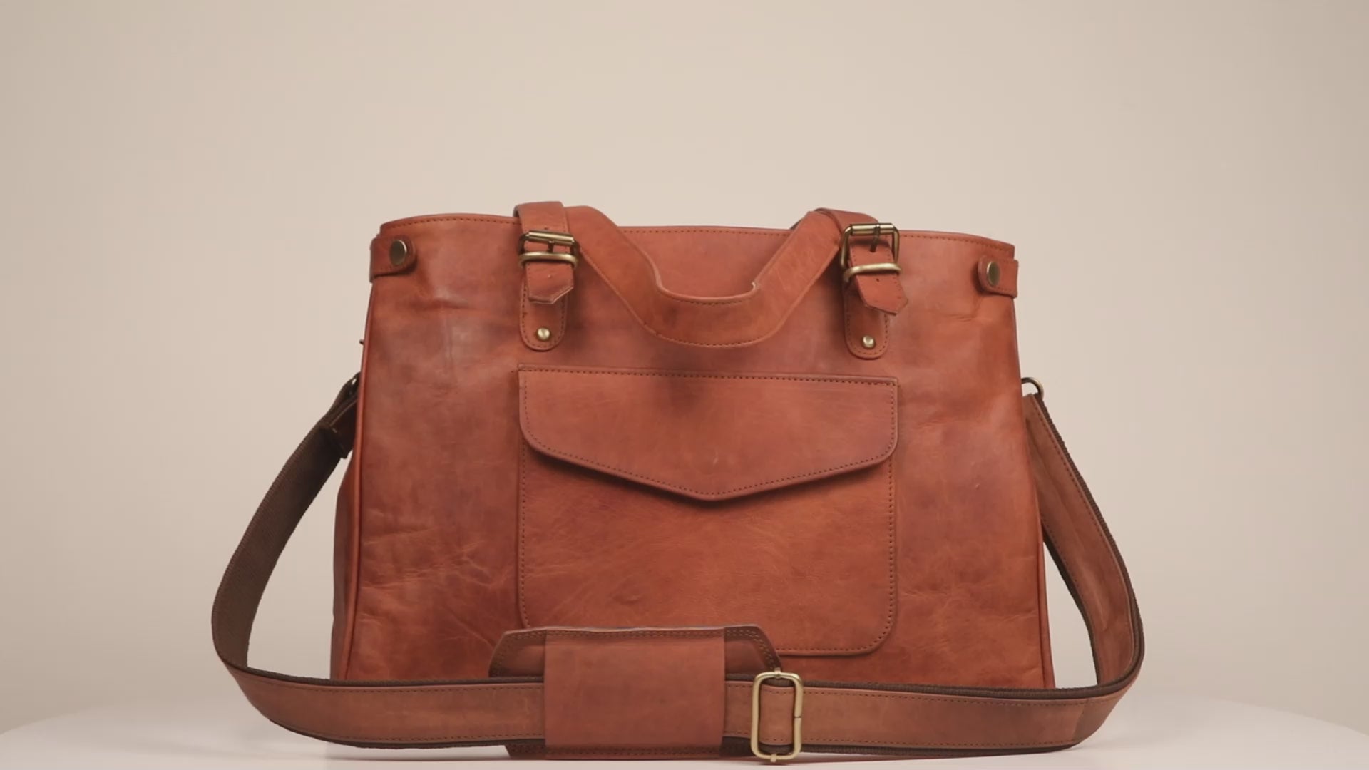 Genuine Leather Laptop Bag for Women